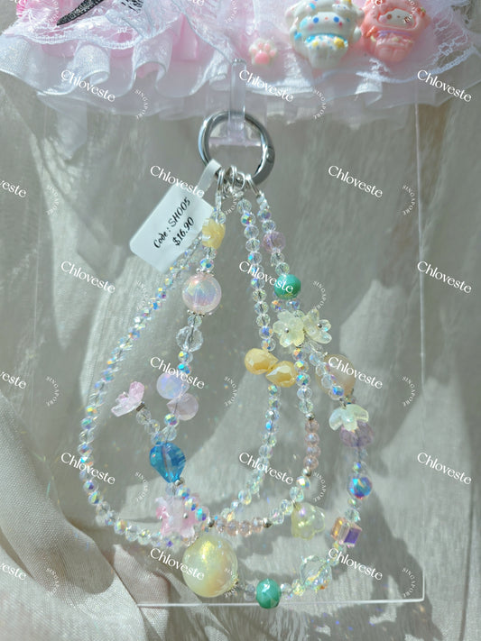 (SH005) Garden pink phone strap